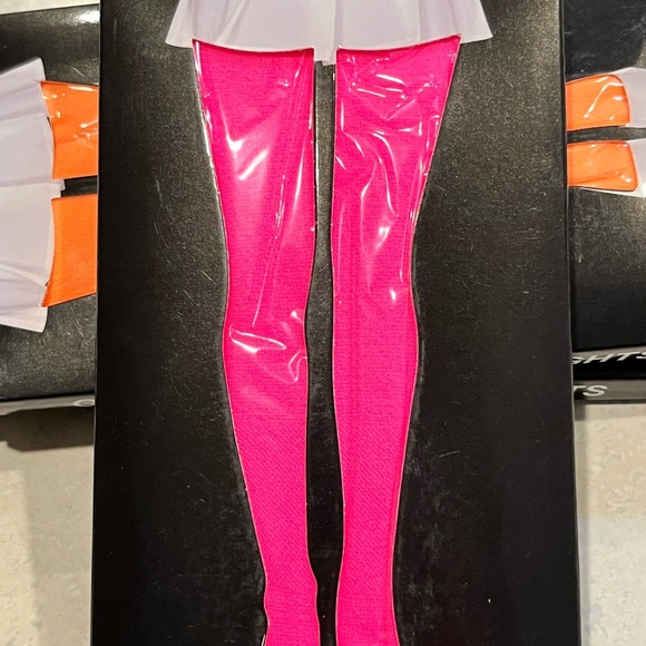 Neon Green, Pink, and Orange Tights Set - Picture 4 of 4